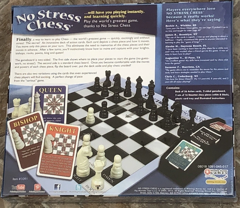No Stress Chess Board Game It Really Works! Play Instantly Brand New Sealed Box - Image 2 of 3