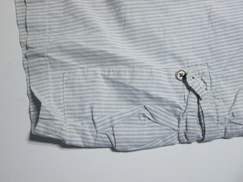 Pantalones Cortos Carga Calvin Klein Para Hombre Talla 34 Gris Claro Bolsillos 100% Algodón Cuadros Foto 4 de 4