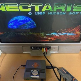 NEC PC Engine CoreGrafx II 2 PI-TG7 Console System with 4Games Set Tested
