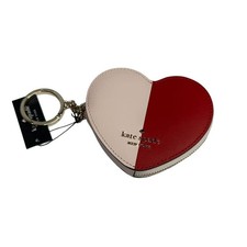 Kate Spade love Shack Sweet Heart Coin Purse Keychain Bag Charm