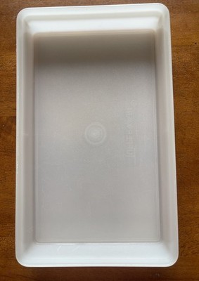 VTG Tupperware 794-12 Sheer Color 11'' x 7'' Deli Bacon Keeper Storage Container