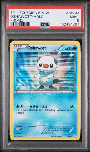 Oshawott graded PSA 9 for sale on eBay