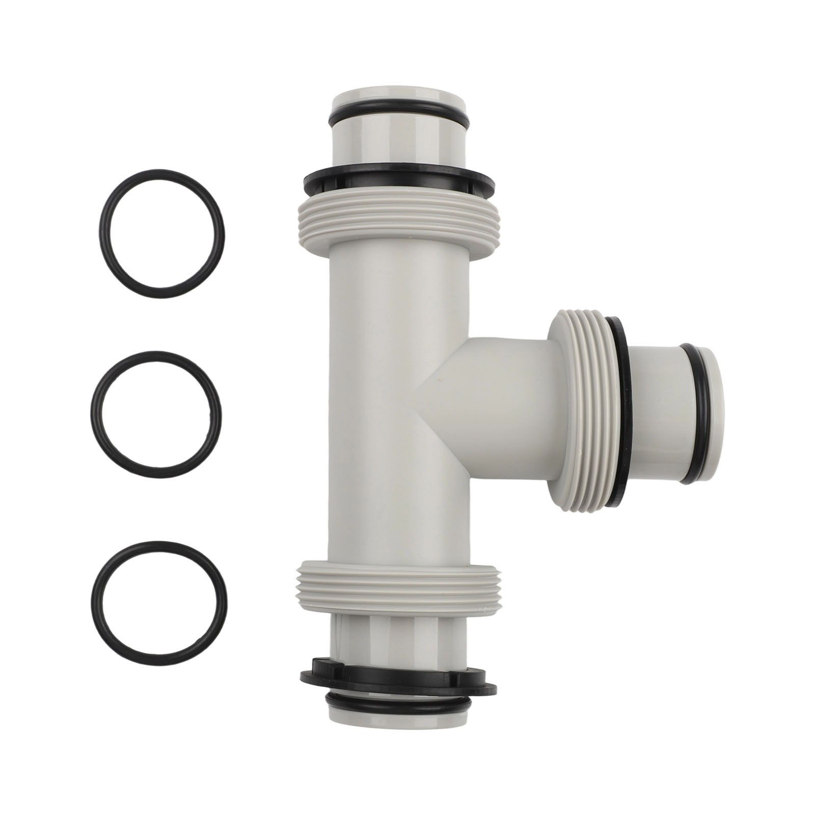 Adaptador de manguera Tee Conector en T Manguera dividida Doble Válvula de émbolo-Piezas para piscina Intex