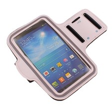 For Motorola Moto G Stylus 5G - Running Armband Sports White Gym Workout Case