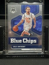 Cole Anthony 2020-21 Panini Mosaic Blue Chips Insert Rookie RC #11 Magic Base