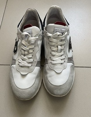 John Richmond White Leather Sneakers Men`s Made in Italy