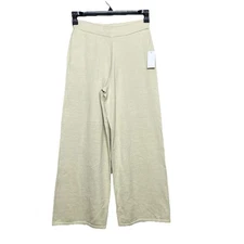 House of Harlow 1960 Women Size S Wide Leg Knit Ankle Pocket Stretch Pants Beige