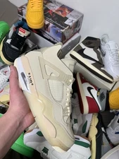 Size 10.5  - AJ4 SP x Off WHlTE Mid Sail Men’s Size 10.5  Brand NEW ✅