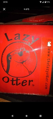 #ad Lazy Otter The Lazy Otter Adult Red Inflatable Water Pool Float $60.00