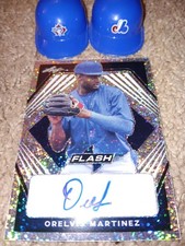 Orelvis Martinez Leaf Flash Auto 🔥 RARE 🔥 15/99 Washington Nationals Rookie RC