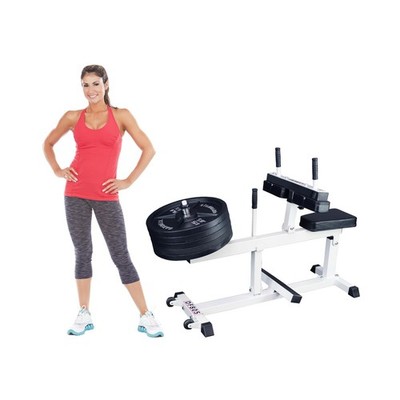 Seated Calf Machine 500 LBS Capacity, Uses Standard & Olympic Weight Plates
