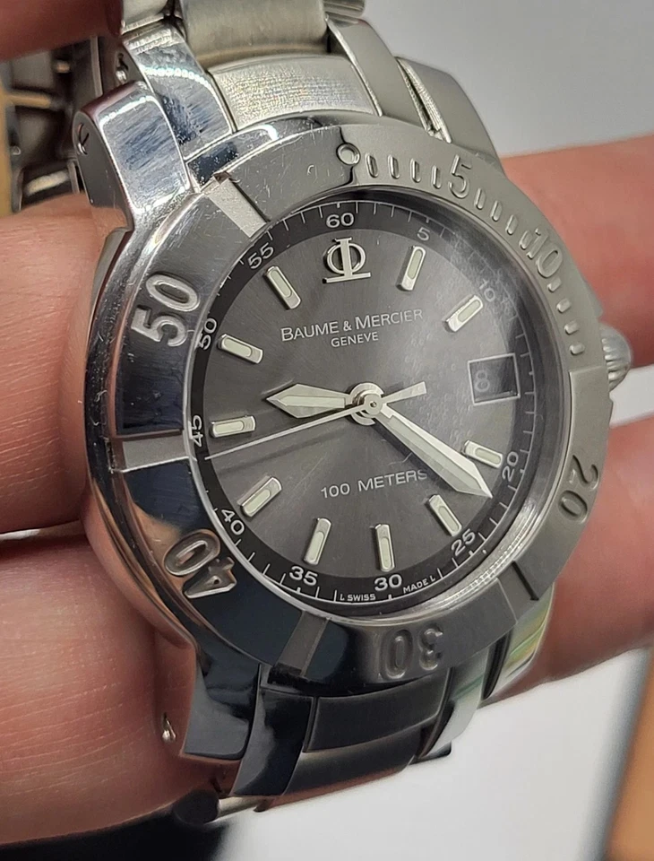 [N. ESTADO PERFEITO] Baume & Mercier Capeland relógio suíço de quartzo masculino modelo 65420/3610110 - Imagem 3 de 4