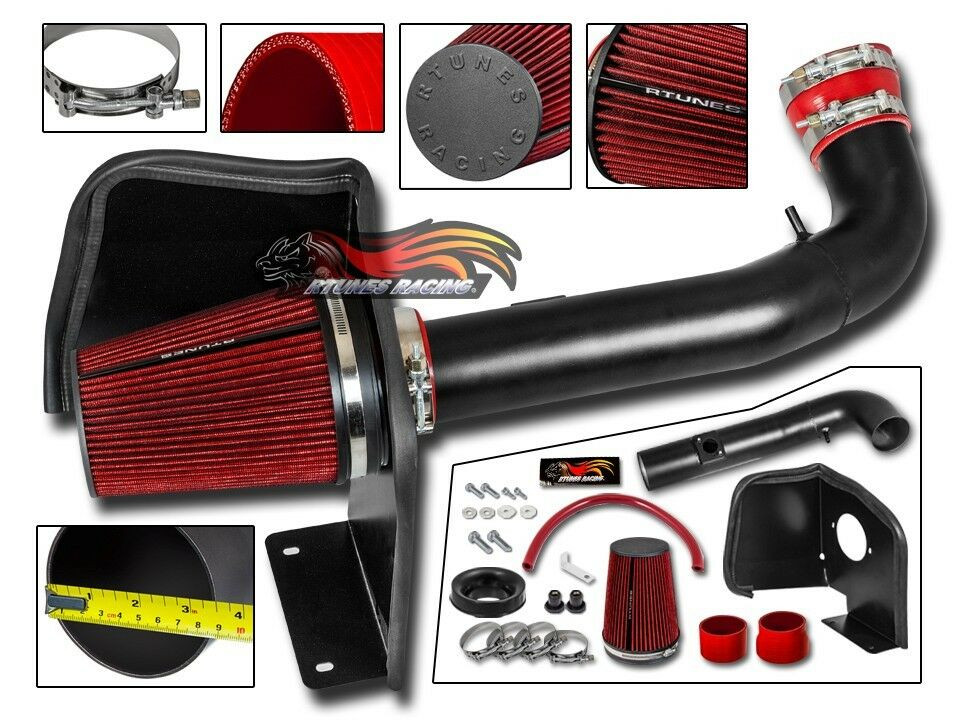 RTunes Heat Shield Air Intake Kit +Filter For 2009-2014 Yukon /Denali /XL V8
