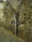 JAMES AVERY  STERLING SILVER 925 20" CHAIN AND 1.5" LONG NAIL CROSS 16 GRAMS — photo 2