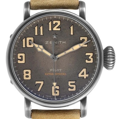 Zenith Pilot Type 20 Extra Special 40 Steel Mens Watch 11.1940.679