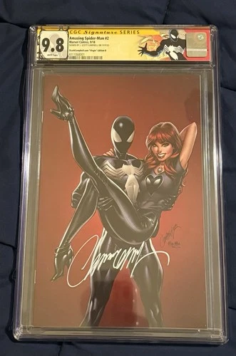 Amazing Spider-Man #2 (803) J. Scott Campbell Virgin Variant B SIGNED CGC9.8