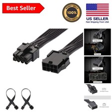 High-Quality 12 Inch PCI Express Power Extension Cable 2-Pack - 8 Pin Connection