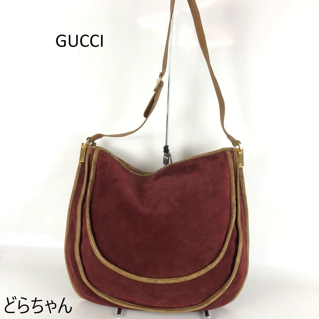 GUCCI Leather Shoulder Bag in Brown Authentic Model G07152176