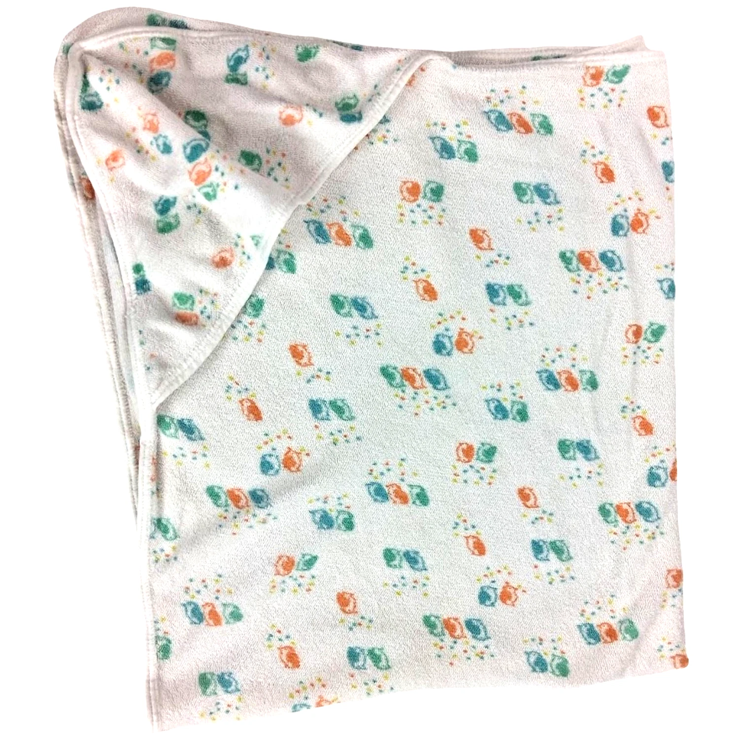 VTG Carter's Birds Hooded Baby Towel White Orange Blue Green Terry Unisex Lovey
Opens in a new windo