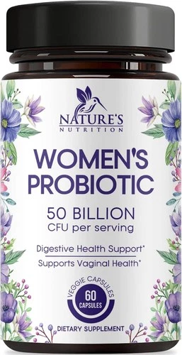 Probiotics for Women 50 Billion CFU - 16 Strains Digestive Health and Vaginal pH