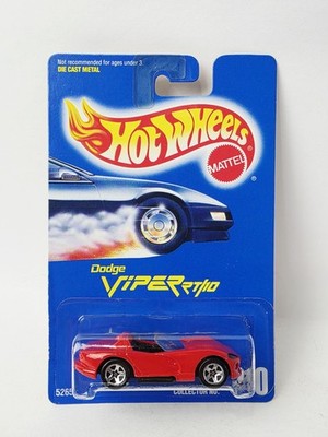 HOT WHEELS BLUE CARD 210 DODGE VIPER RT/10 5 SPOKE NEW ON CARD VERY NICE!!!