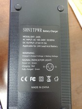 138w 5a Charger With XLR Male Connector For 24V Lead-Acid SLA Battery Adapter