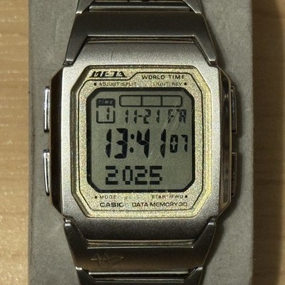 Casio ME-120 Meta Data Memory Vintage Meza 1828 Mod Men's Digital Watch ME120