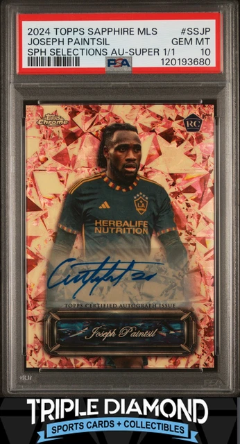2024 Chrome Sapphire MLS Joseph Paintsil Rookie Auto Super #1/1 PSA 10 L420