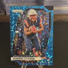 2024 Panini Prizm - Rhamondre Stevenson #195 No Huddle Blue Prizm /99