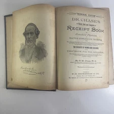 Receipt Book by Dr. Chase's Memorial Edition 1889 Third, Last and Complete Antiq