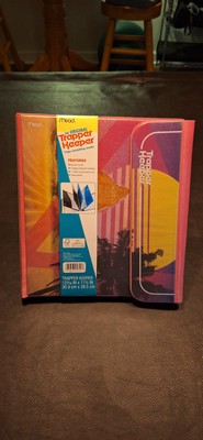 NEW Mead Original Trapper Keeper 3 Ring Binder Retro Vaporwave Sunset 2 folders