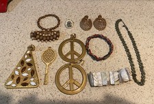 As Is/Found 50 Plus Piece Costume Jewelry Set Earrings, Bracelets, Necklaces Etc