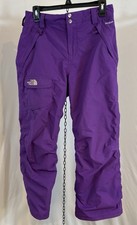 The North Face Snow Pants Youth Girls XL 18 Purple Hyvent Insulated Cargo Ski