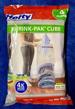 Hefty Shrink-Pak Vacuum Storage Bags – 4 Jumbo Cubes