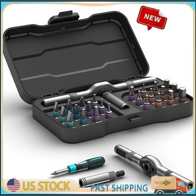 Multi Bit Drive Set,24 in 1 Magnetic Screwdriver Set,DIY Ratchet Screwdriver Set