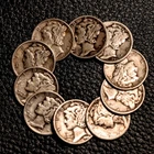 Lot 67: (10) Silver Mercury Dimes ~ $1.00 Face ~ Nice Coins / FREE SHIPPING