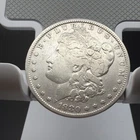 1880  MORGAN SILVER DOLLAR 90% SILVER $1 US COIN  F Details.