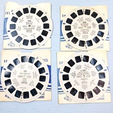Mixed Lot of 4 View Master Reels Landmarks USA White Sands Salt Lake Rock City