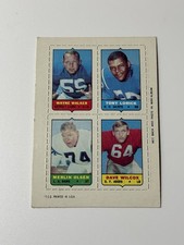 1969 Topps 4-in-1 Football #60 Walker Lorick Wilcox Olsen