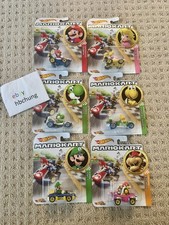 New Unopen hot wheels Mario Kart lot Yoshi Peach Mario Bowser Koopa Troopa Luigi