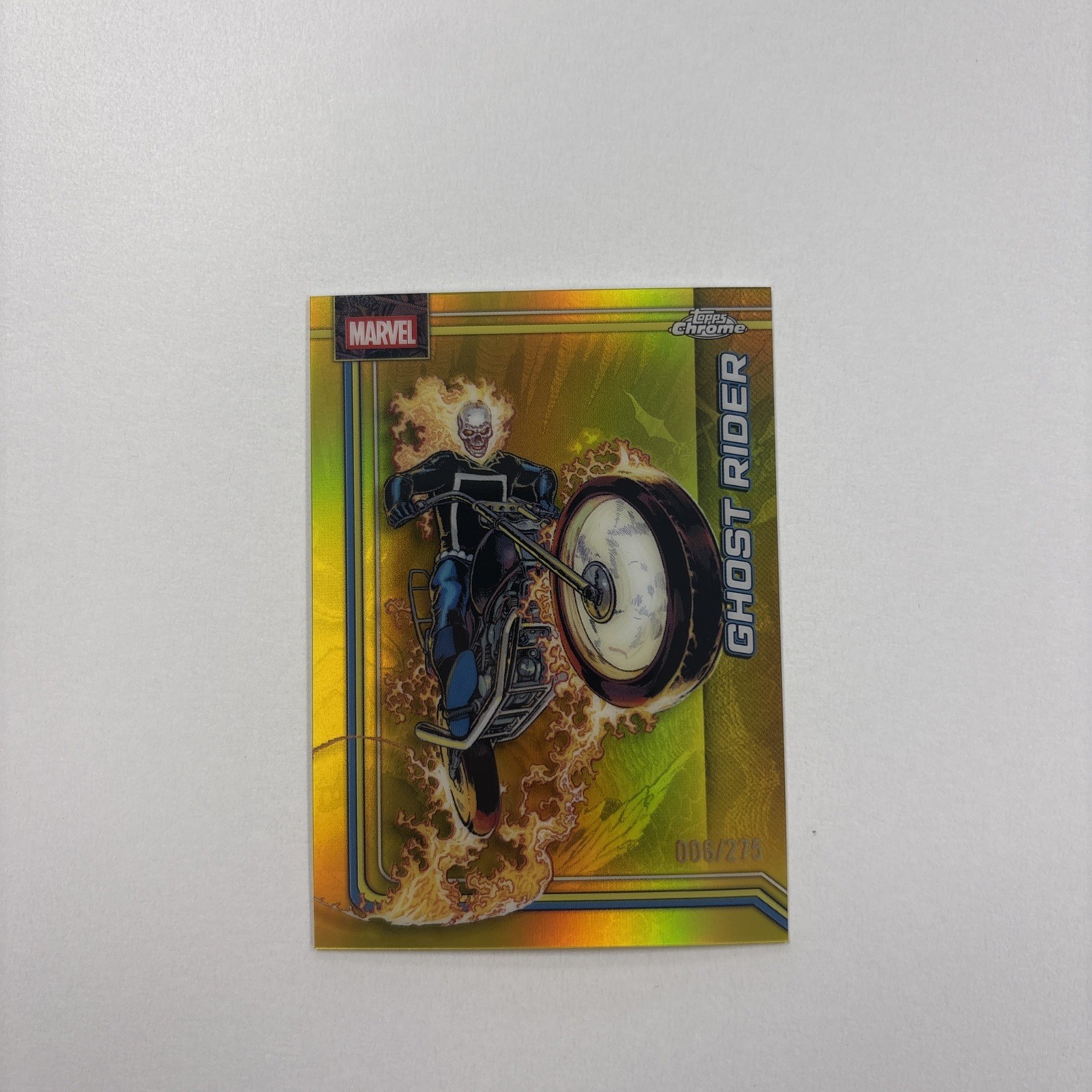 Topps Chrome Marvel 2026 Ghost Rider #041 Serial Numbered 006/275