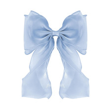 Large Hair Bow Clips for Women, Blue Bow Hair Barrettes with Long Tail French Ha