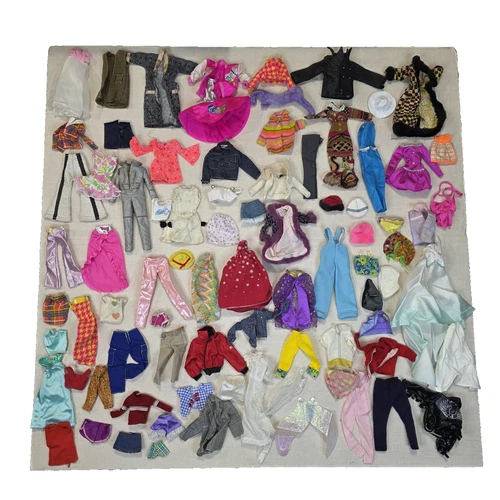 Vintage Lot of 80's-90's Barbie Clothe and Accessories - Dresses, Pants, & More