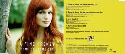 A Fine Frenzy - Come on, come out - Musik-CD guter Zustand