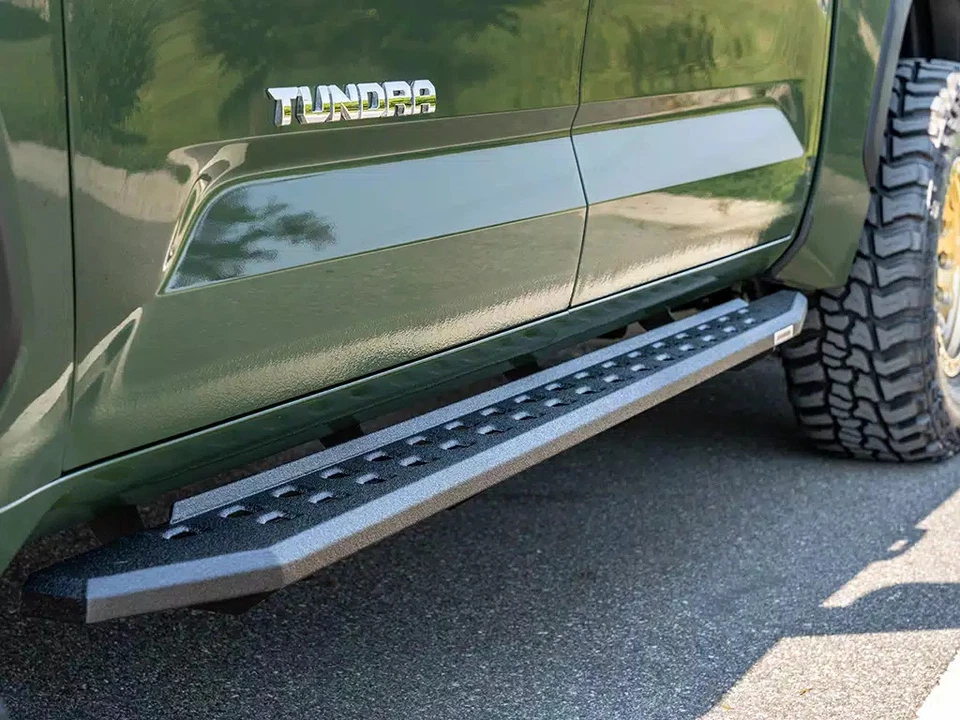 Go Rhino RB20 Slim Running Boards Side Steps Fit Crew Cab Foto 3 de 4