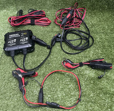 Noco Genius2x2 2-bank 4a 2abank 6v12v Smart Battery Charger And Maintainer
