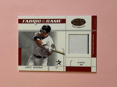 Lance Berkman 2003 Donruss Fabric Of The Game All-Star Game Used Jersey /50
