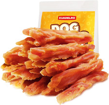 Chicken Jerky Dog Treats, Real Chicken Strips Dog Training Treats Soft Rawhide-F