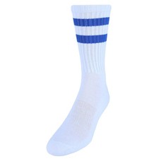 CTM Men's Crew Striped Socks 3 Pairs 