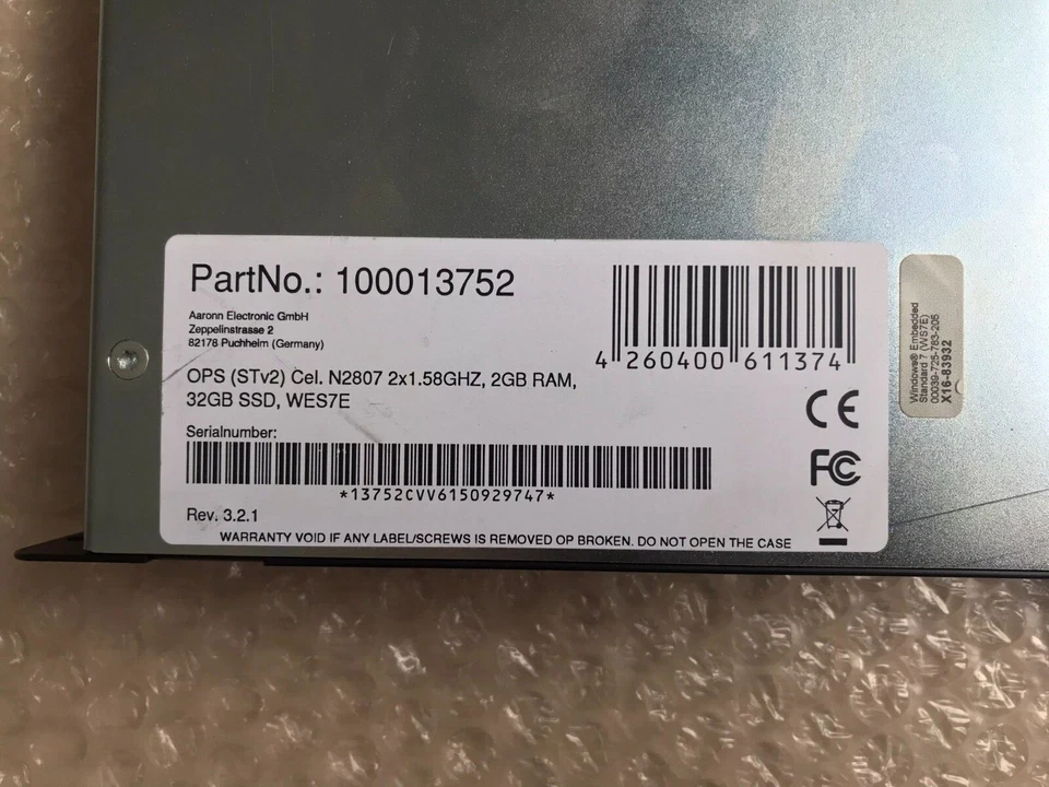NEC OPS (STv2) Cel, N2807 2x1.58GHZ, 2GB RAM, 32GB SSD Slot-In-PC/ 100013752 - Image 3 of 4